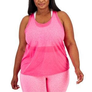 Racerback Tank Top Ultra Light Sheer Hot Pink 3X NEW
